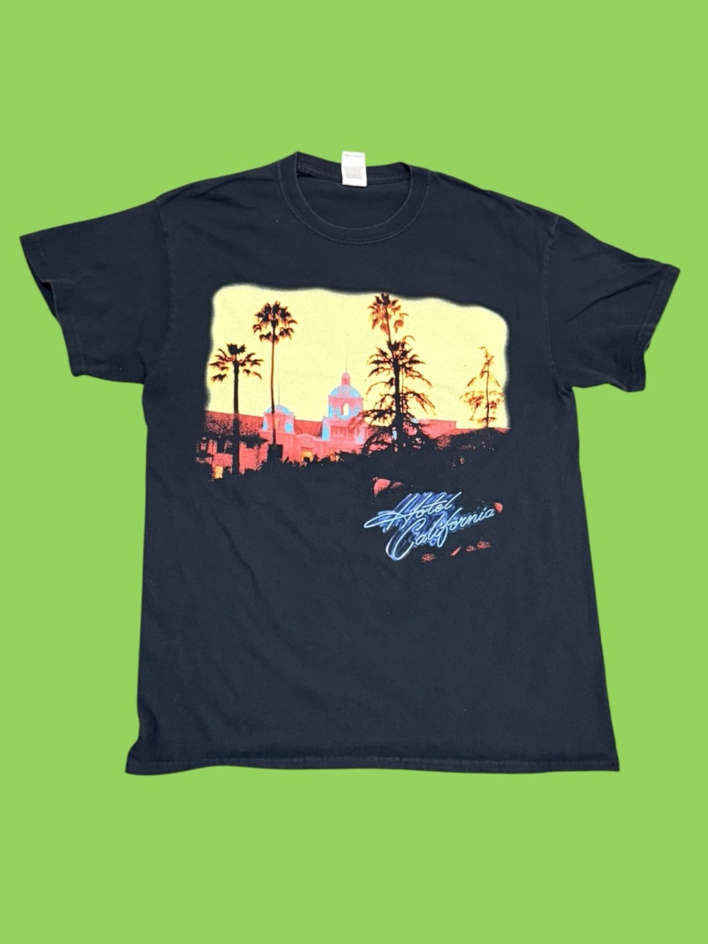 Eagles Hotel California 2018 Tour T Shirt Medium Gildan Concert Band Tee